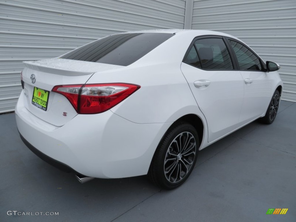 2014 Corolla S - Super White / Amber photo #4