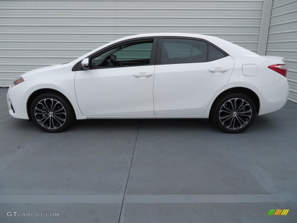 2014 Corolla S - Super White / Amber photo #6