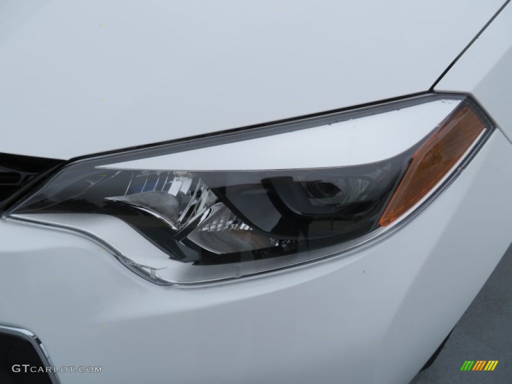 2014 Corolla S - Super White / Amber photo #9