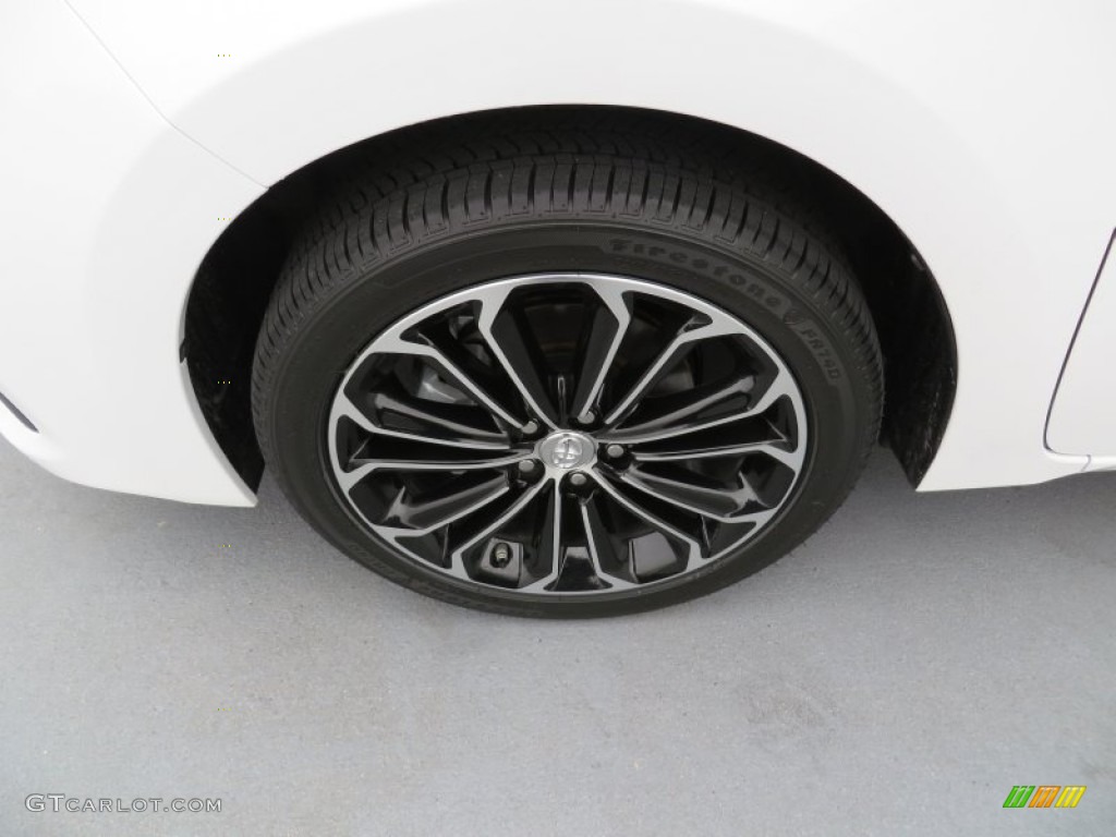 2014 Corolla S - Super White / Amber photo #12