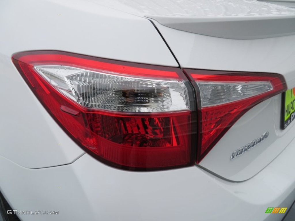 2014 Corolla S - Super White / Amber photo #13