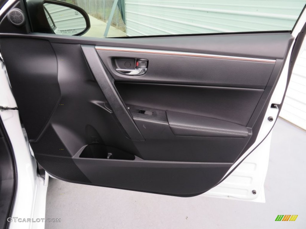 2014 Corolla S - Super White / Amber photo #17