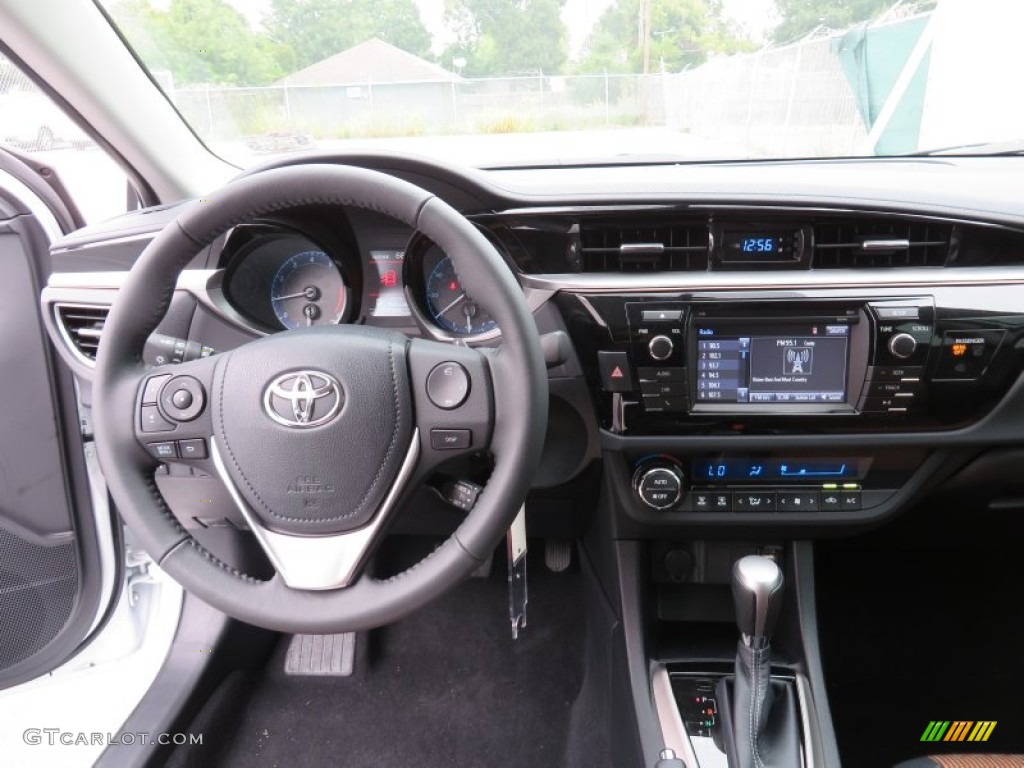 2014 Corolla S - Super White / Amber photo #27