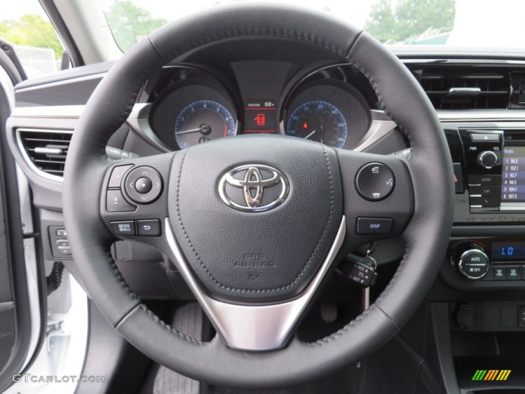 2014 Corolla S - Super White / Amber photo #30