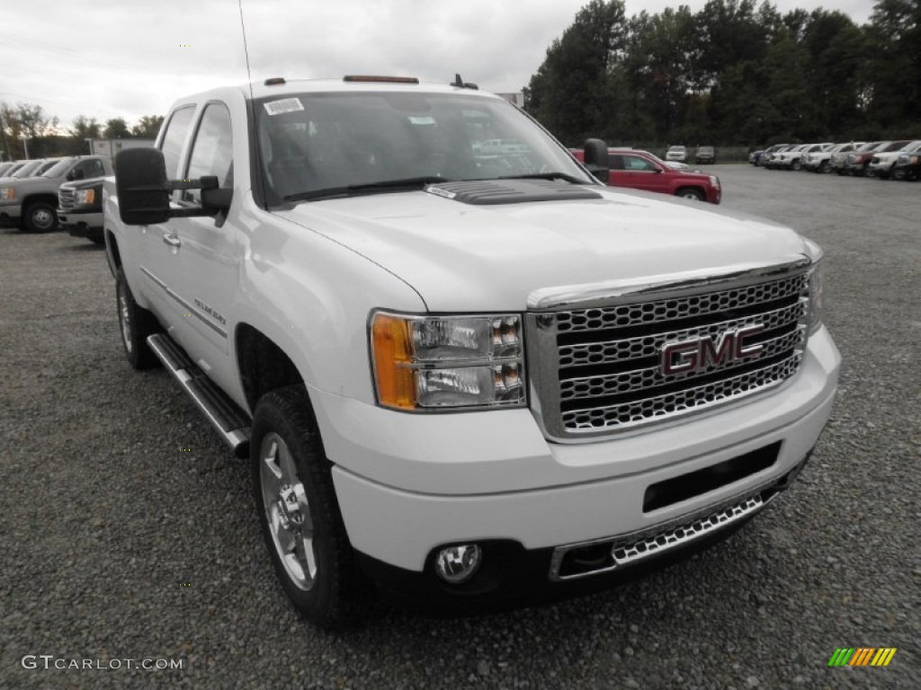 Summit White 2014 GMC Sierra 2500HD Denali Crew Cab 4x4 Exterior Photo #86967178