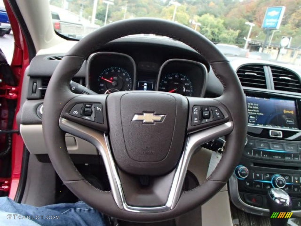 2014 Chevrolet Malibu LT Cocoa/Light Neutral Steering Wheel Photo #86967529