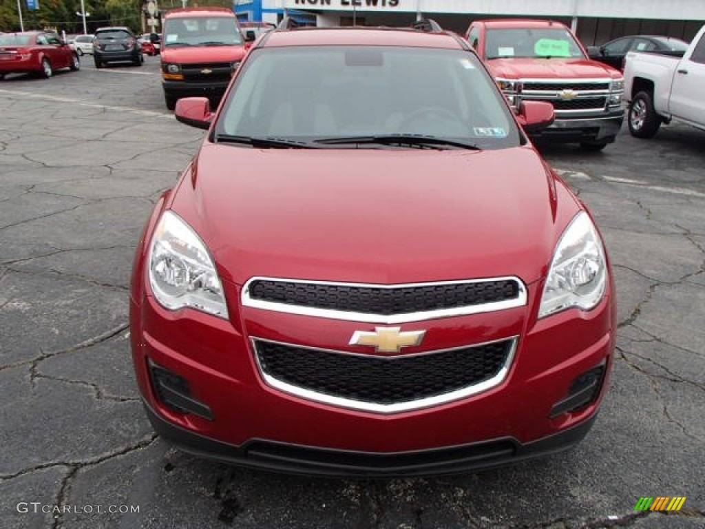 2014 Equinox LT AWD - Crystal Red Tintcoat / Light Titanium/Jet Black photo #3