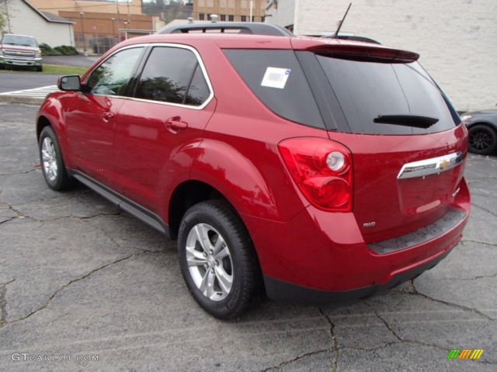 2014 Equinox LT AWD - Crystal Red Tintcoat / Light Titanium/Jet Black photo #6
