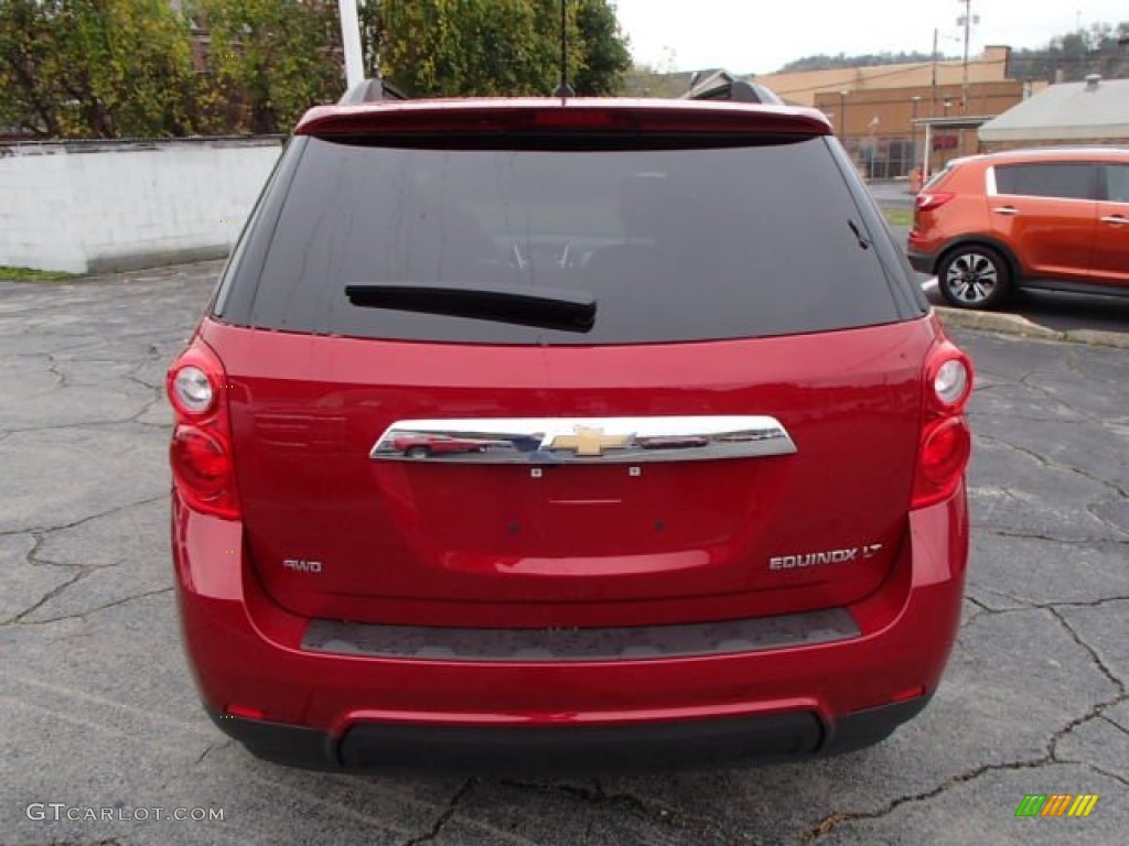 2014 Equinox LT AWD - Crystal Red Tintcoat / Light Titanium/Jet Black photo #7