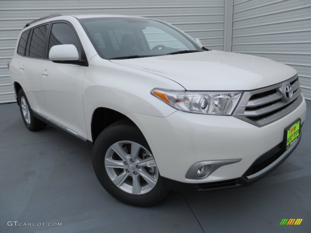 2013 Highlander SE - Blizzard White Pearl / Black photo #1