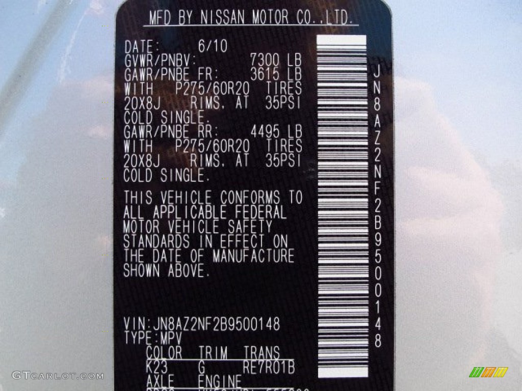 2011 QX 56 - Liquid Platinum / Graphite photo #42