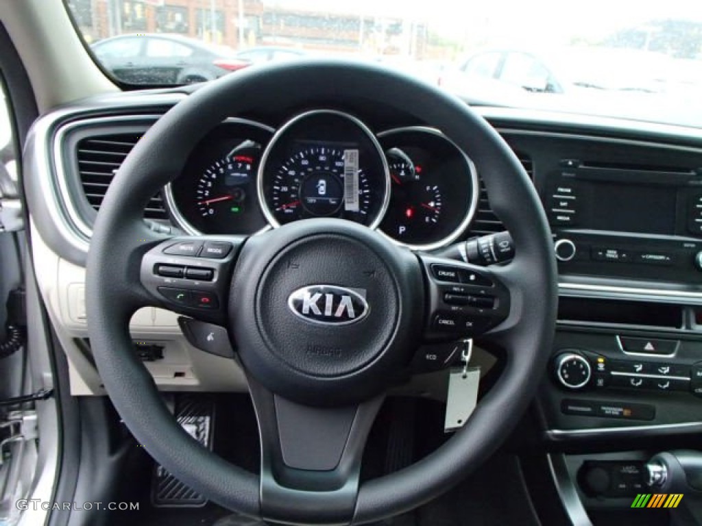 2014 Kia Optima LX Gray Steering Wheel Photo #86969140