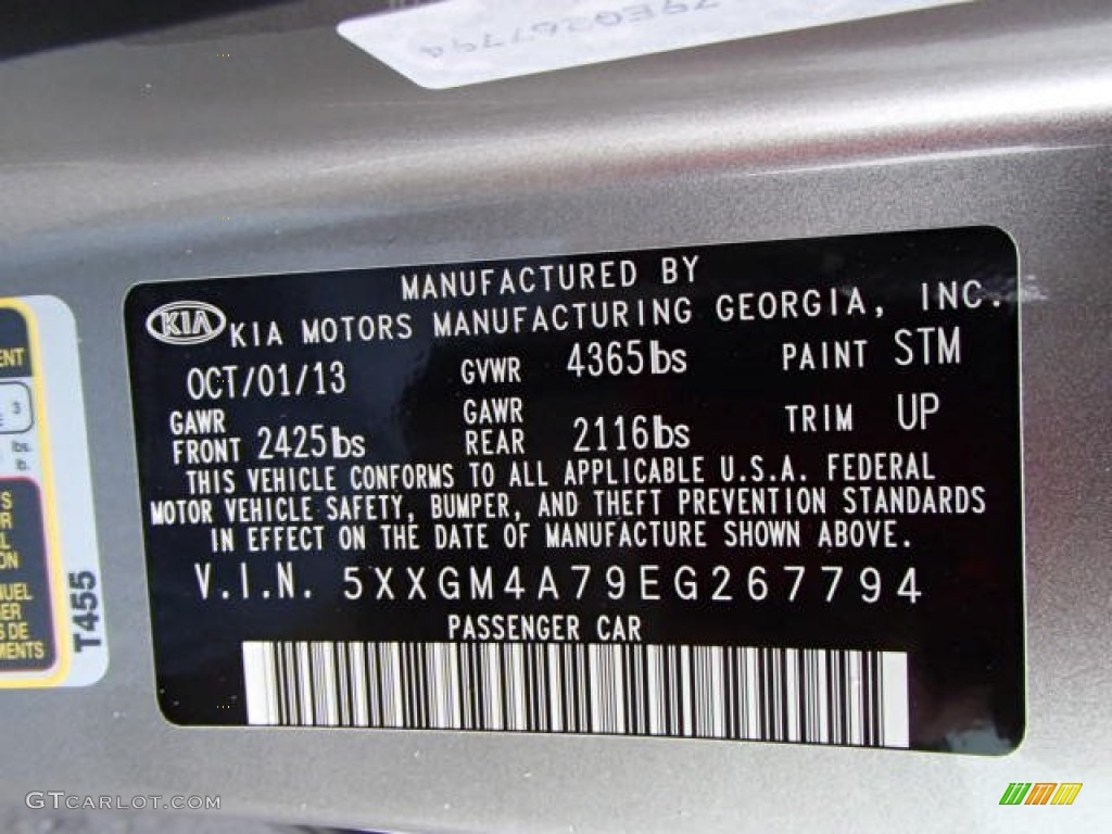 2014 Optima Color Code STM for Satin Metal Photo #86969185