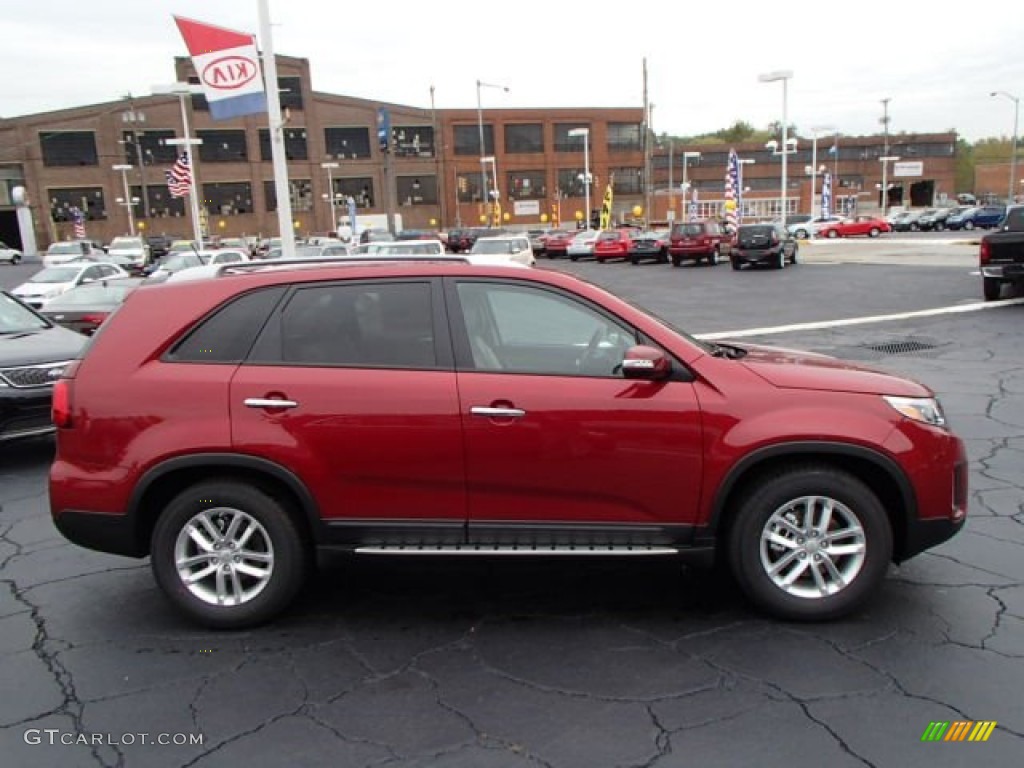 2014 Sorento LX - Remington Red / Black photo #1