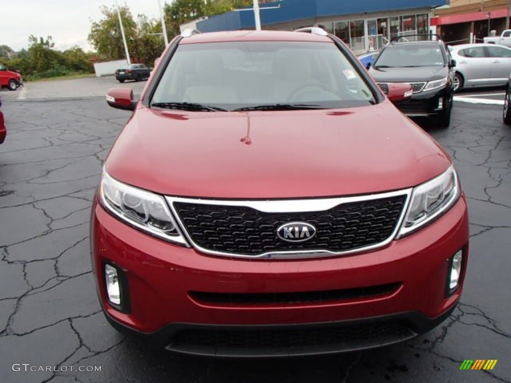 2014 Sorento LX - Remington Red / Black photo #3