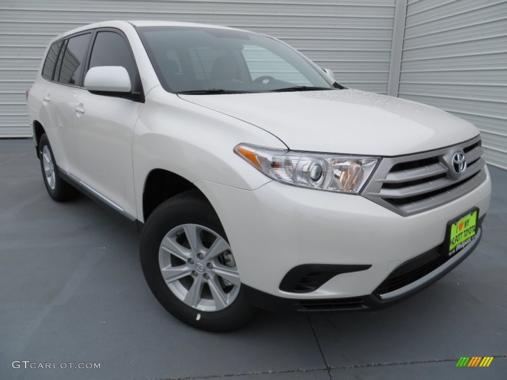 2013 Highlander  - Blizzard White Pearl / Ash photo #1