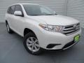 2013 Blizzard White Pearl Toyota Highlander   photo #1