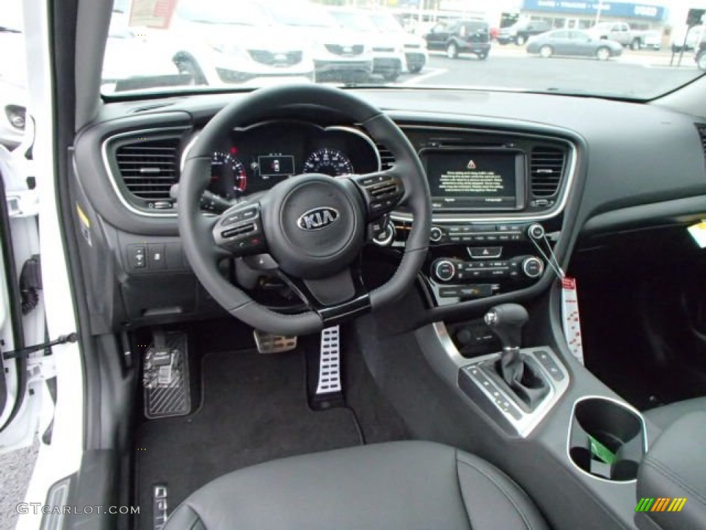 Black Interior 2014 Kia Optima SX Turbo Photo #86969829