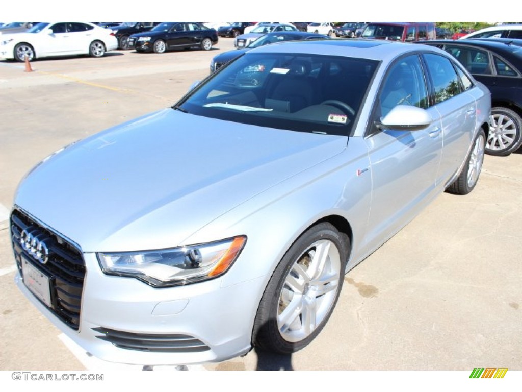 2014 A6 3.0T quattro Sedan - Ice Silver Metallic / Black photo #3