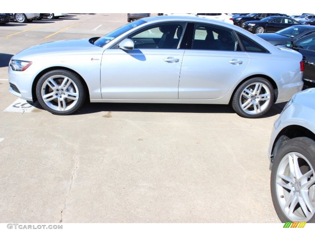 2014 A6 3.0T quattro Sedan - Ice Silver Metallic / Black photo #4