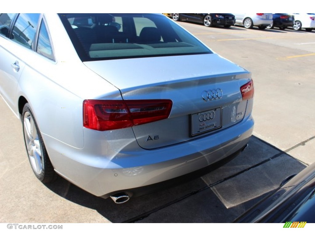 2014 A6 3.0T quattro Sedan - Ice Silver Metallic / Black photo #6