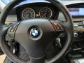 2008 BMW 5 Series Black Interior Steering Wheel Photo