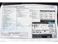 2014 A8 3.0T quattro Window Sticker