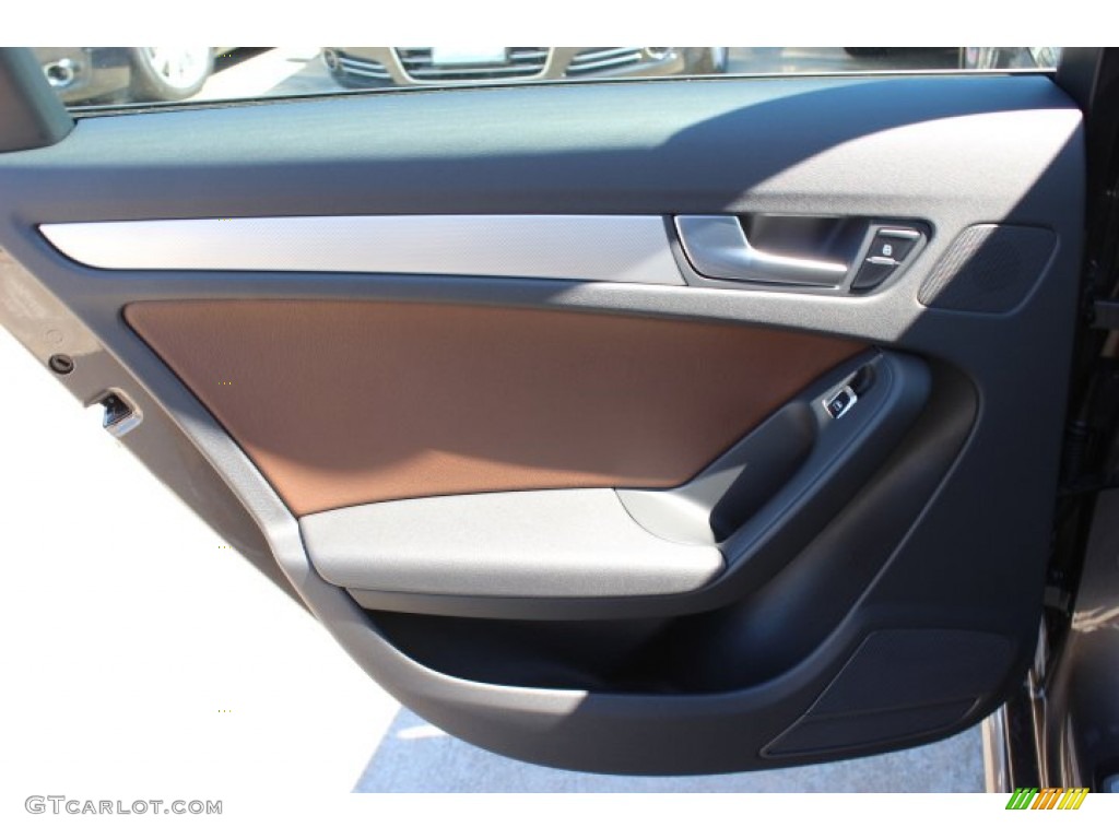 2014 A4 2.0T quattro Sedan - Dakota Grey Metallic / Chestnut Brown/Black photo #25