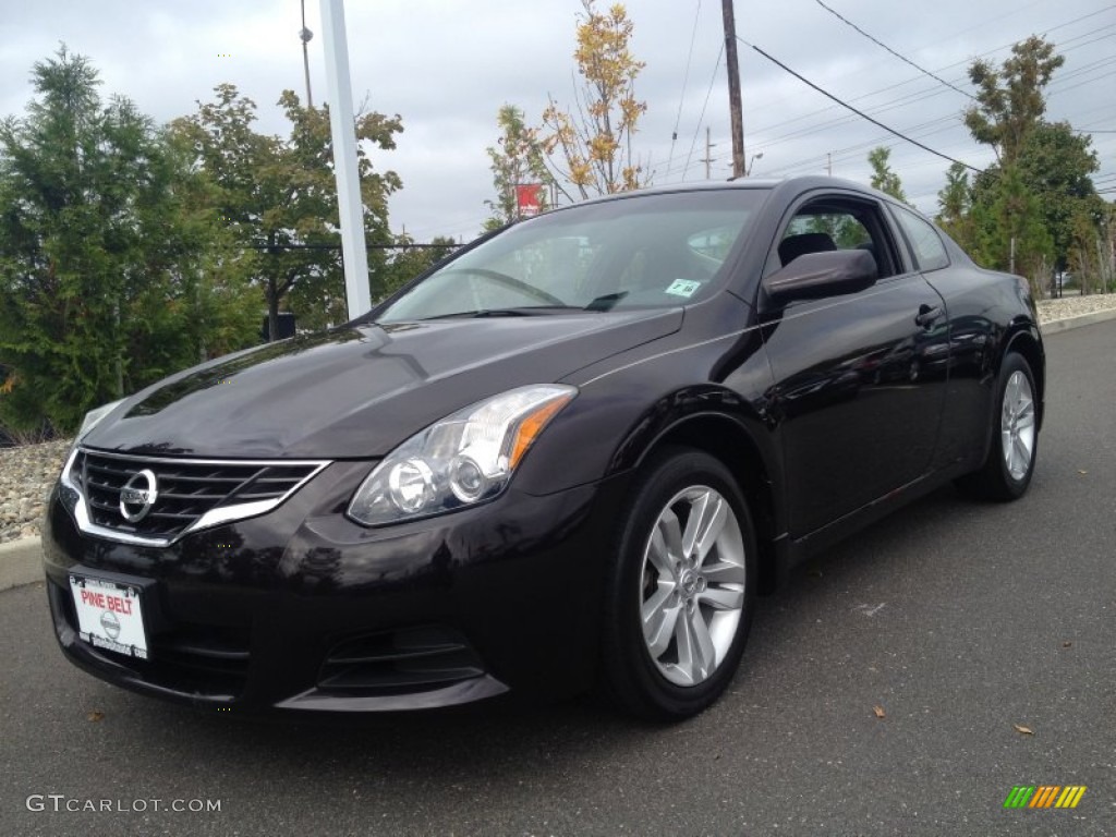 2011 Altima 2.5 S Coupe - Crimson Black / Charcoal photo #1