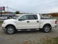 2008 White Sand Tri-Coat Ford F150 Lariat SuperCrew 4x4  photo #2