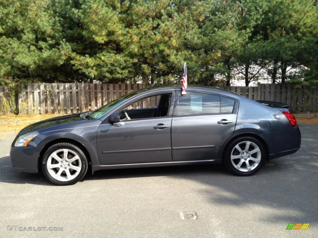 2007 Maxima 3.5 SE - Dark Slate Metallic / Charcoal photo #4