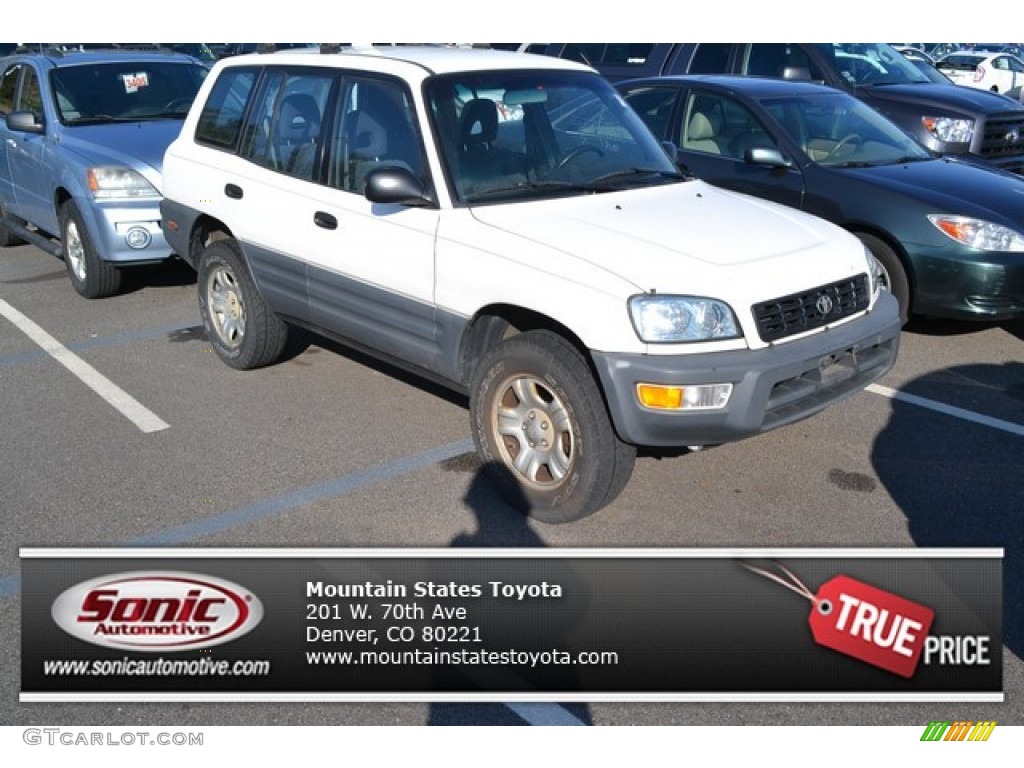 1998 RAV4 4WD - White / Dark Gray photo #1