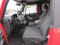 Black 2012 Jeep Wrangler Rubicon 4X4 Interior Color
