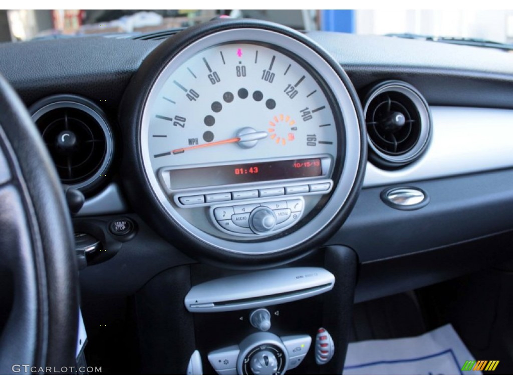 2010 Cooper Hardtop - Oxygen Blue / Checkered Carbon Black/Black photo #15