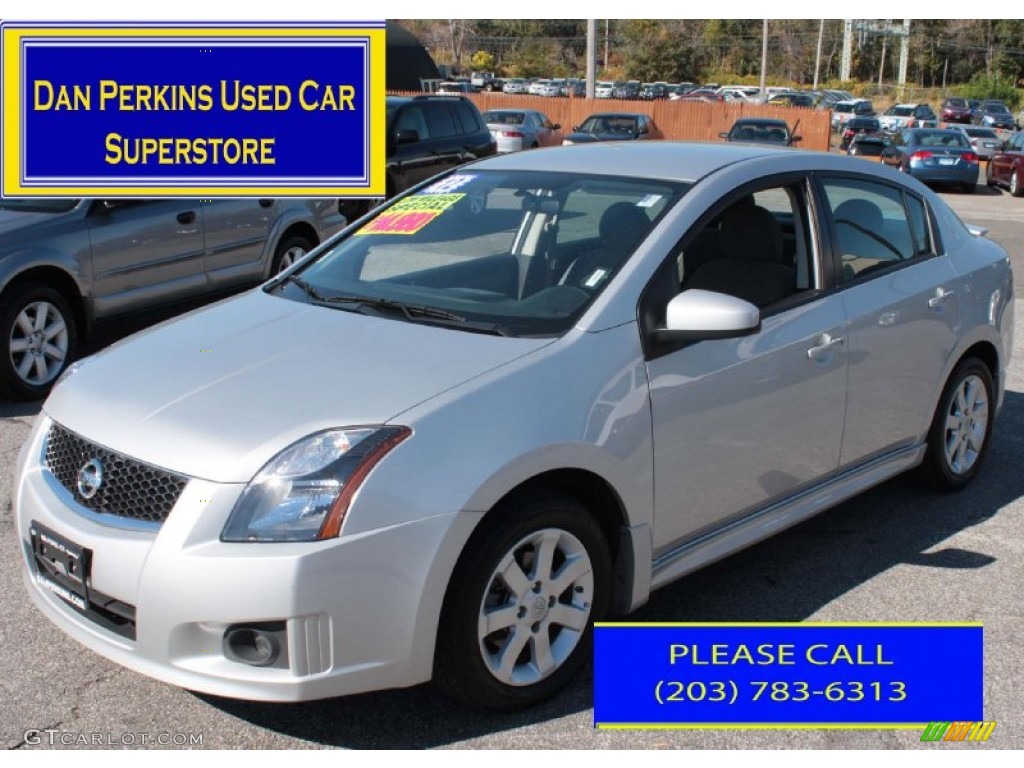 2012 Sentra 2.0 SR - Brilliant Silver Metallic / Charcoal photo #1