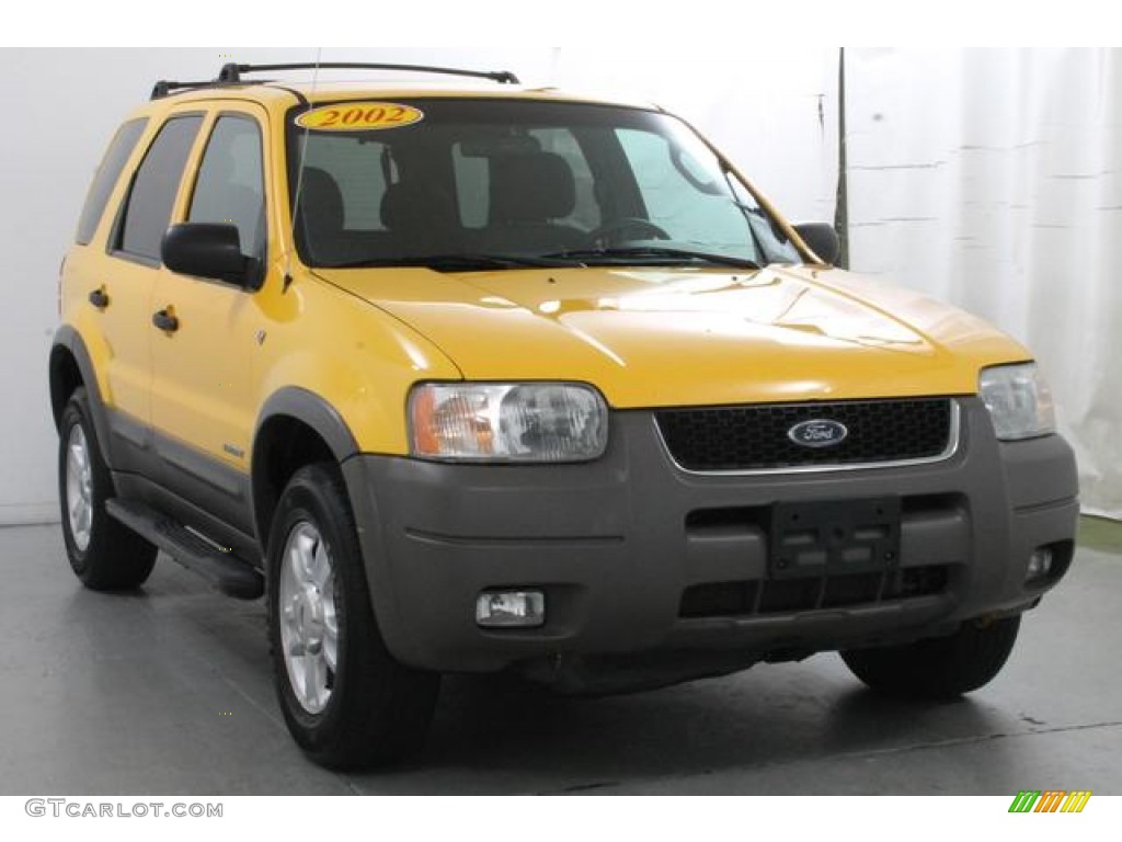 2002 Escape XLT V6 - Chrome Yellow / Medium Graphite photo #4