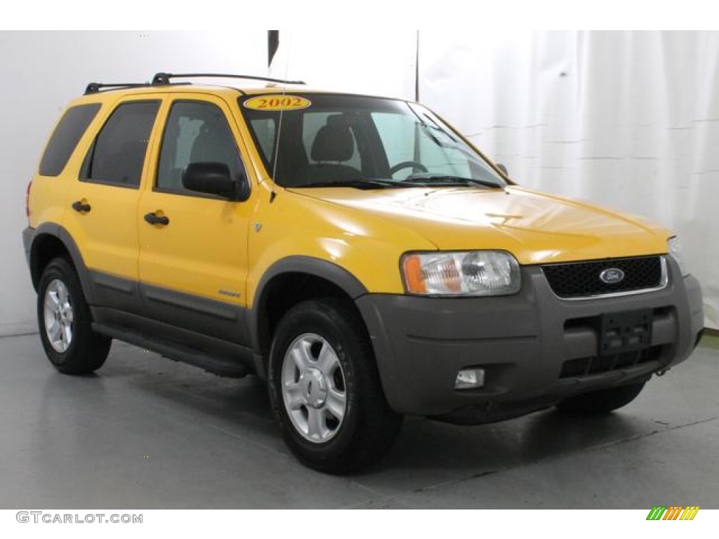 2002 Escape XLT V6 - Chrome Yellow / Medium Graphite photo #5