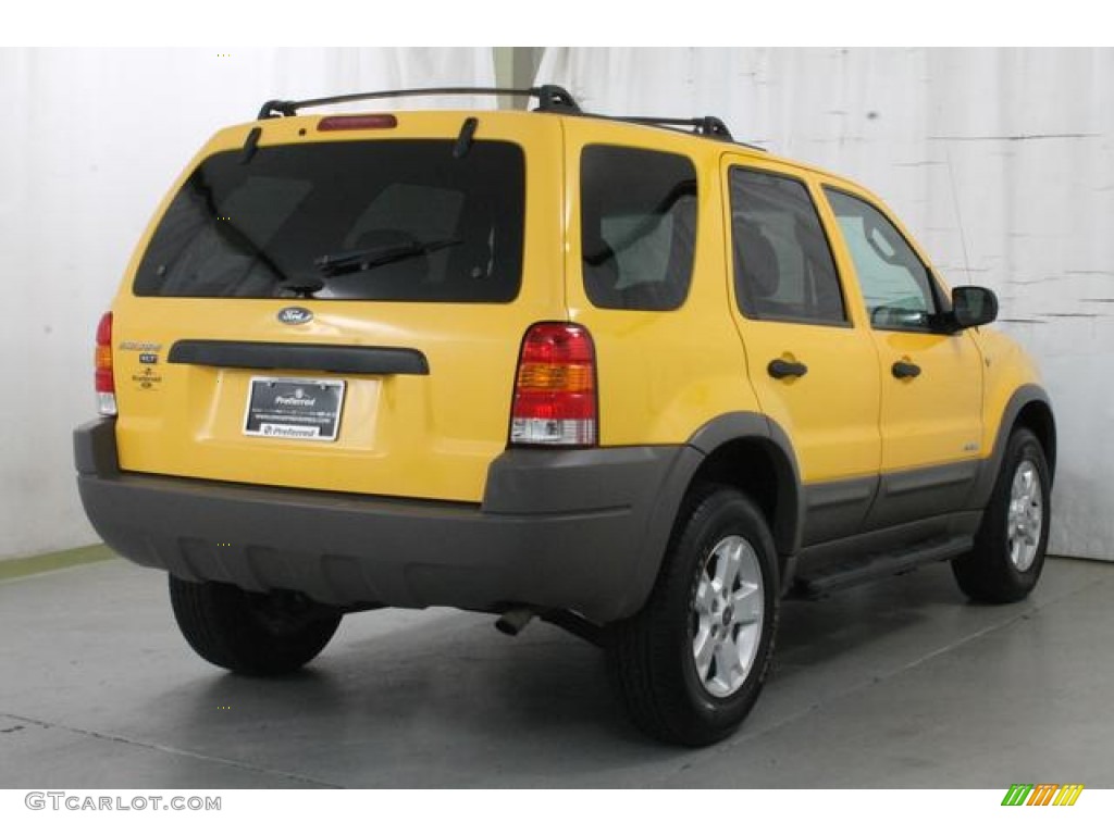 2002 Escape XLT V6 - Chrome Yellow / Medium Graphite photo #6