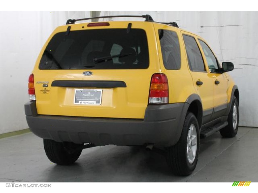 2002 Escape XLT V6 - Chrome Yellow / Medium Graphite photo #7