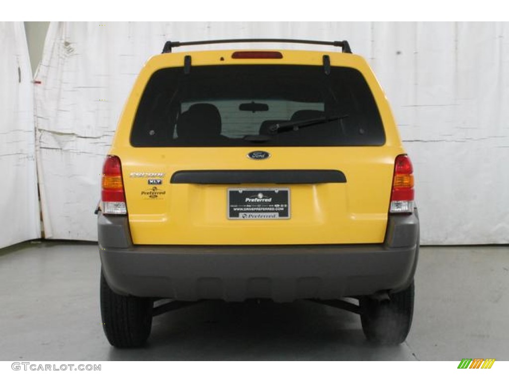2002 Escape XLT V6 - Chrome Yellow / Medium Graphite photo #8