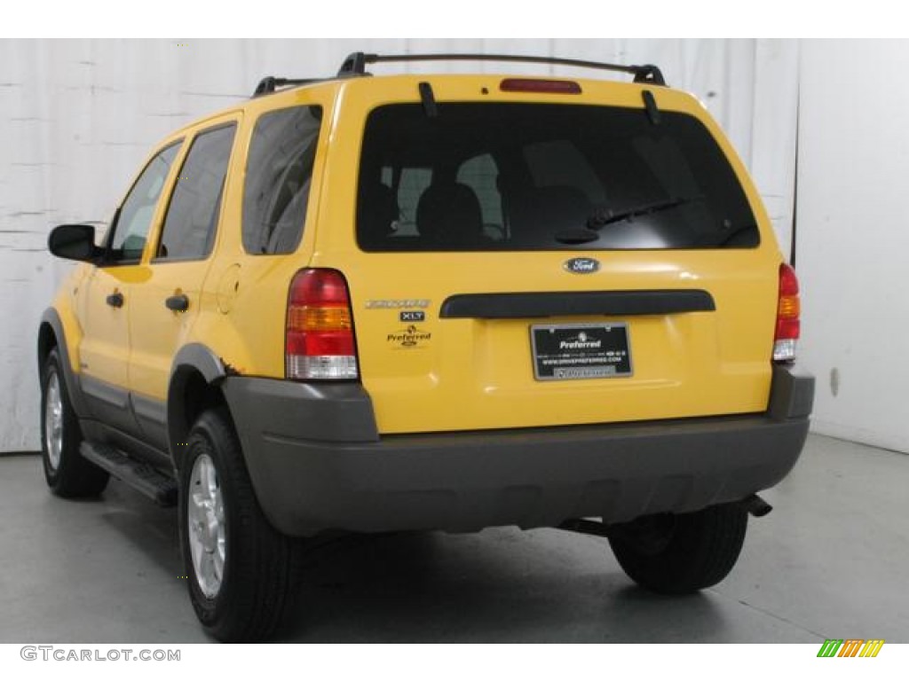 2002 Escape XLT V6 - Chrome Yellow / Medium Graphite photo #9