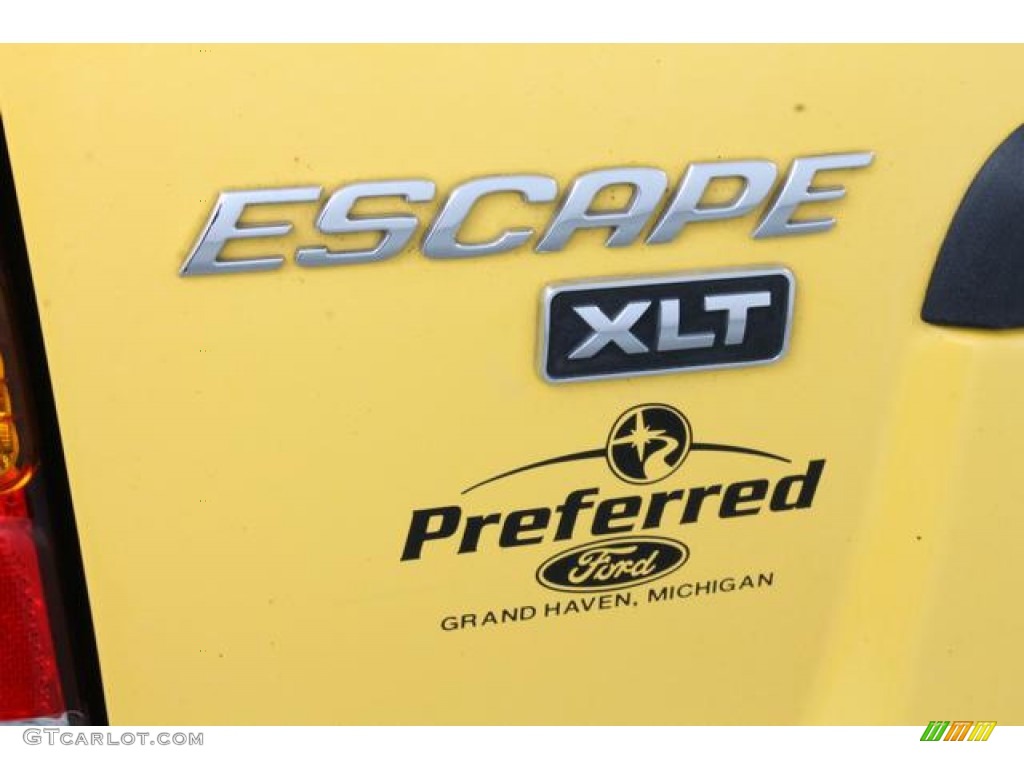 2002 Escape XLT V6 - Chrome Yellow / Medium Graphite photo #16