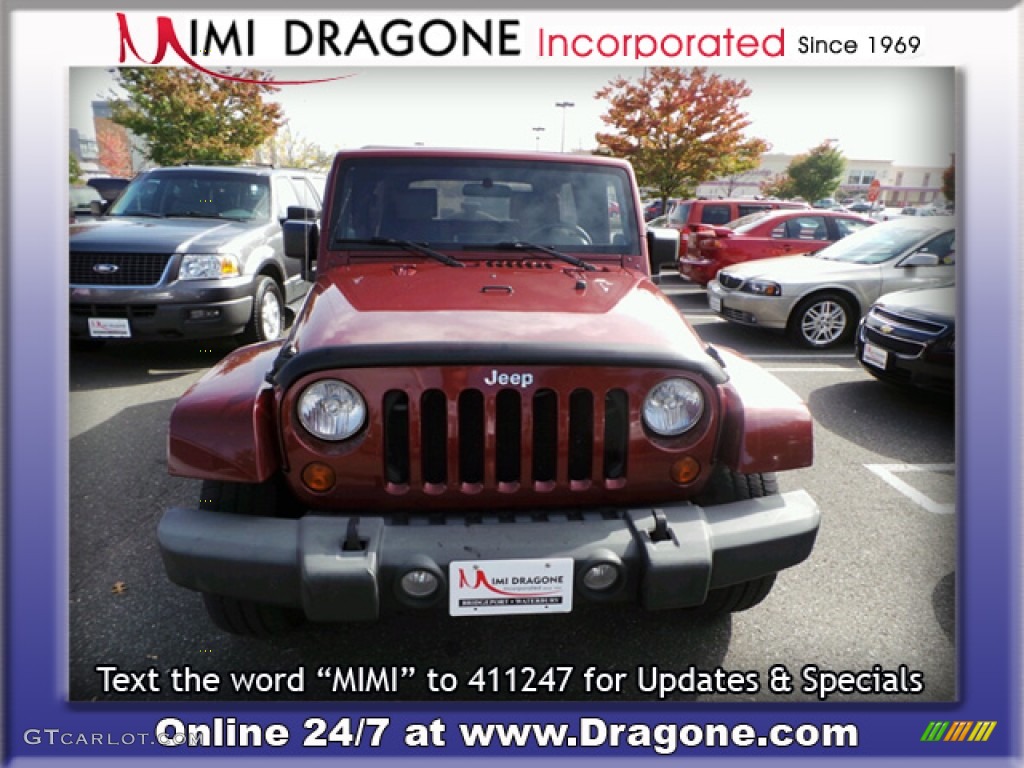 2007 Wrangler Unlimited Sahara 4x4 - Red Rock Crystal Pearl / Dark Slate Gray/Medium Slate Gray photo #5