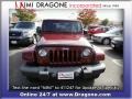 2007 Red Rock Crystal Pearl Jeep Wrangler Unlimited Sahara 4x4  photo #5