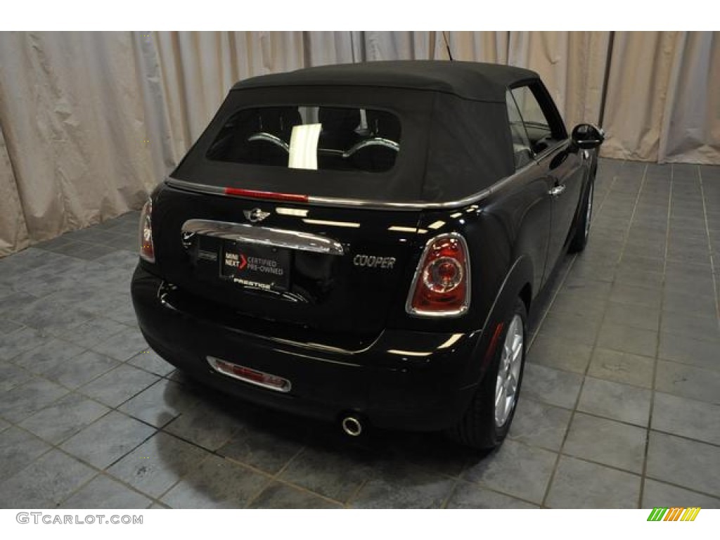2011 Cooper Convertible - Absolute Black / Carbon Black photo #15