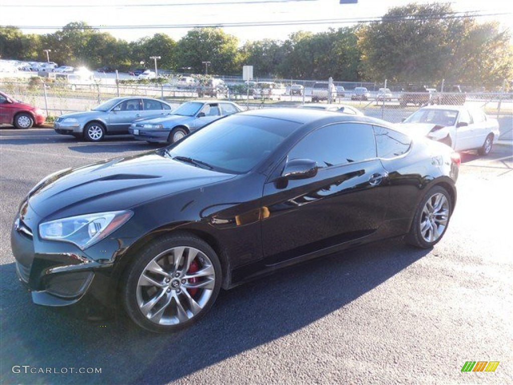 2013 Genesis Coupe 2.0T R-Spec - Becketts Black / Red Leather/Red Cloth photo #6