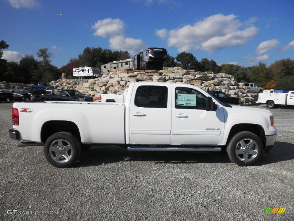 2014 Sierra 2500HD SLT Crew Cab 4x4 - Summit White / Ebony photo #1