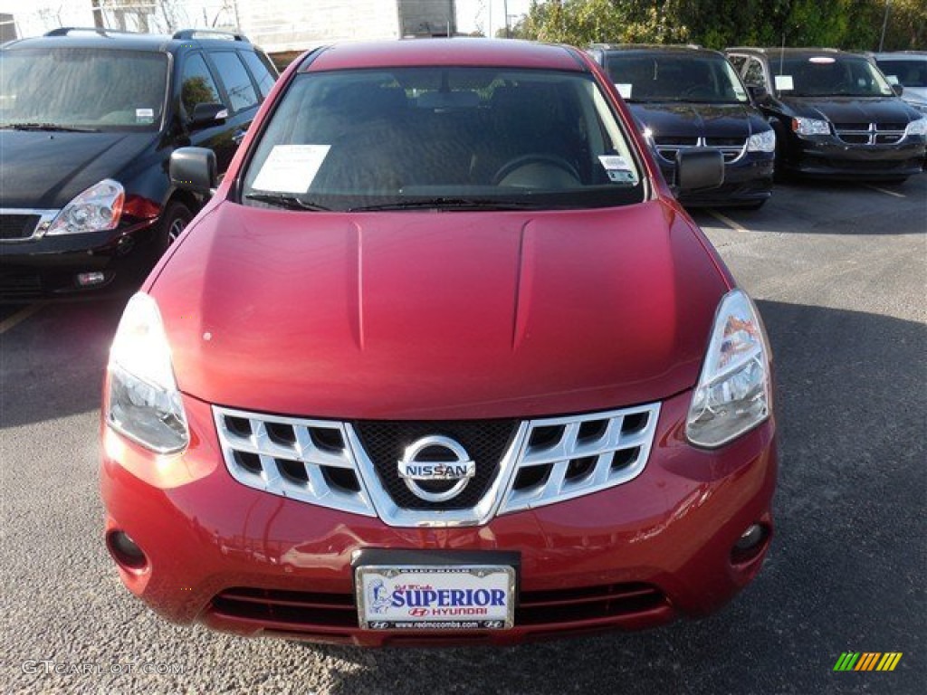 2012 Rogue S - Cayenne Red / Black photo #2