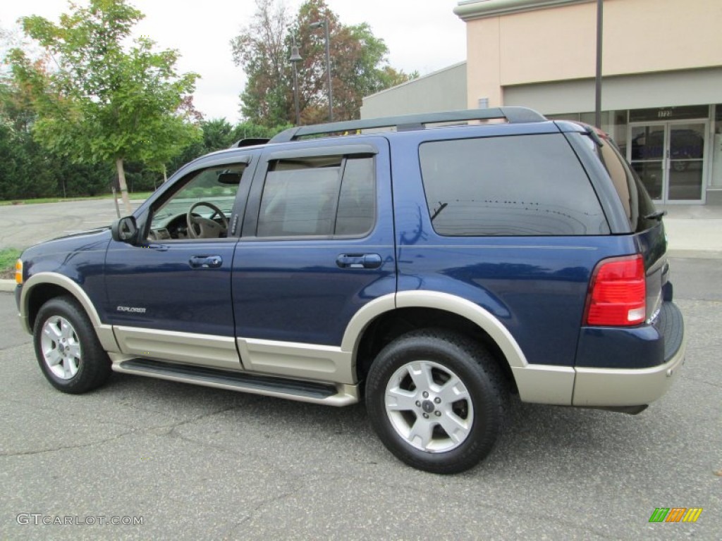 2005 Explorer Eddie Bauer 4x4 - Dark Blue Pearl Metallic / Medium Parchment photo #4