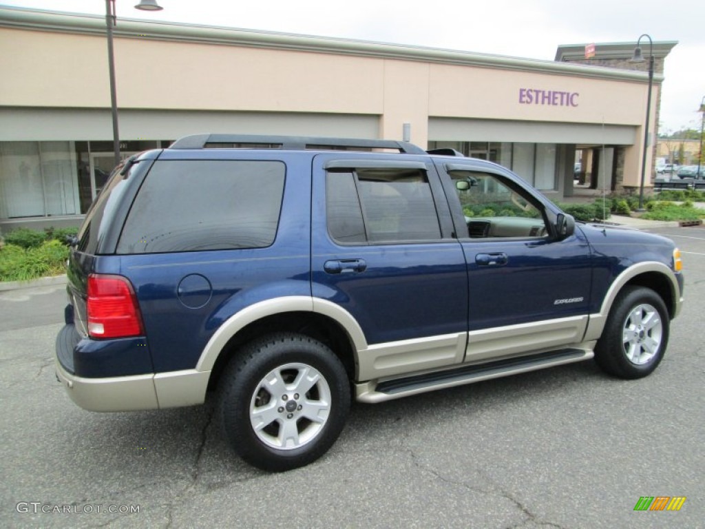 2005 Explorer Eddie Bauer 4x4 - Dark Blue Pearl Metallic / Medium Parchment photo #8
